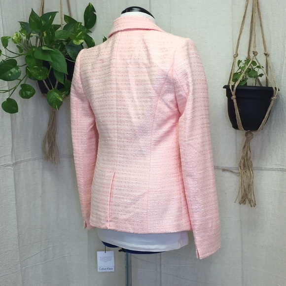 Calvin Klien orange tweed jacket, no closure - Picture 5 of 8